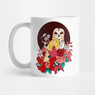 Owl Floral Eclipse Mug